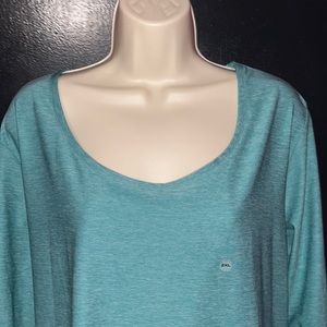 NWT Eddie Bauer sportswear loungewear long sleeved tshirt. Size 2x. Teal green.
